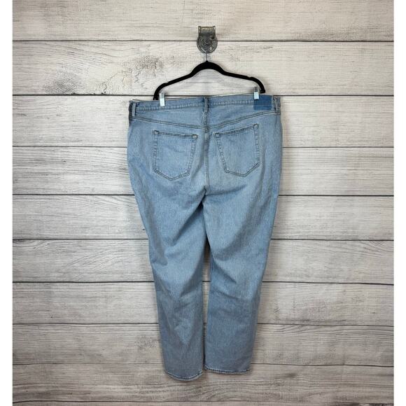 Abercrombie & Fitch Plus Size 90's Ultra High Rise Straight Leg Jeans Size 22L - Picture 7 of 9